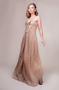 Long Beige Dress