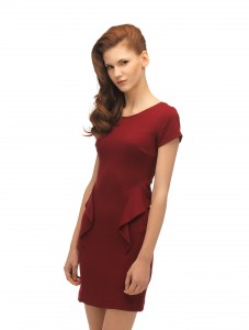 Dress with short sleeve