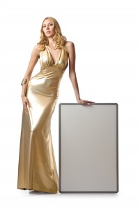 Golden long dress