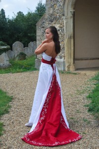 bride in dress